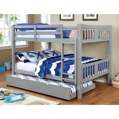 Cameron Gray Full/Full Bunk Bed Model CM-BK929F-GY-BED by Furniture of America