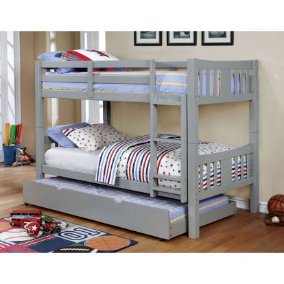 Cameron Gray Twin/Twin Bunk Bed Model CM-BK929GY-BED by Furniture of America
