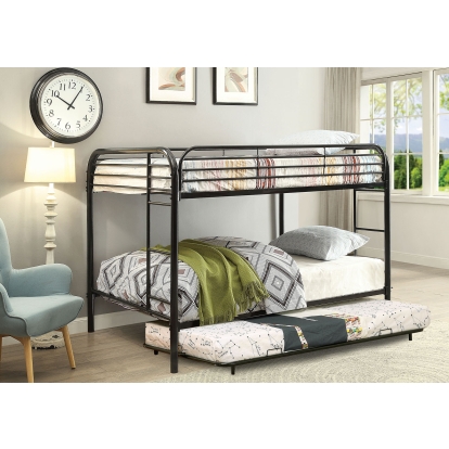 Opal Black Full/Full Bunk Bed Model CM-BK931BK-FF by Furniture of America