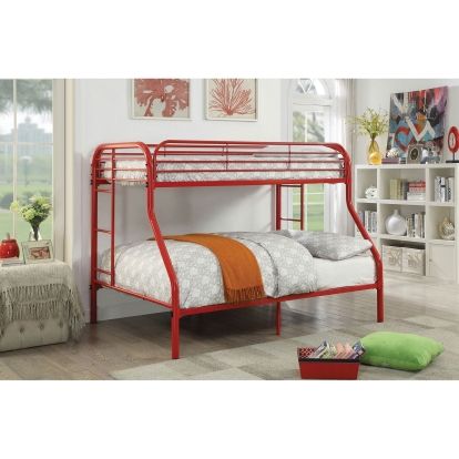 Opal Red Twin/Full Bunk Bed Model CM-BK931RD-TF by Furniture of America