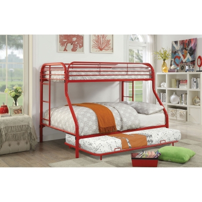Opal Red Metal Trundle Model CM-BK931RD-TR by Furniture of America