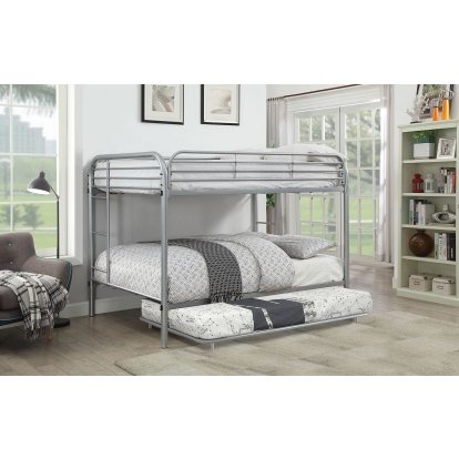 Opal Silver Full/Full Bunk Bed Model CM-BK931SV-FF by Furniture of America