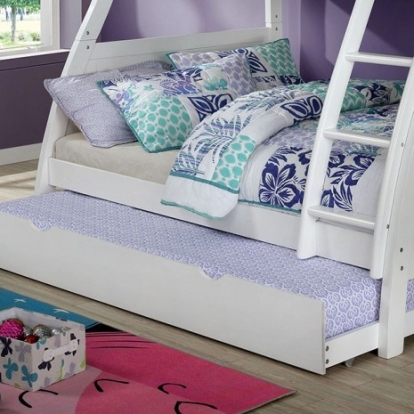 Furniture Of America Hoople Transitional Solid Wood, Others White Trundle | CM-BK963WH-TR