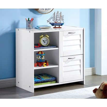 Abigail White 2-Drawer Chest Model CM-BK967C-2D by Furniture of America