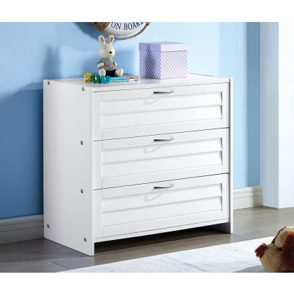 Abigail White 3-Drawer Chest Model CM-BK967C-3D by Furniture of America