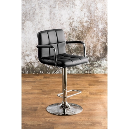 Corfu Black Bar Stool Model CM-BR6917BK by Furniture of America