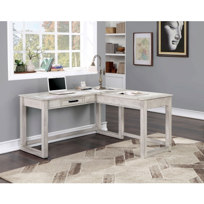 Galarga Antique White Lift-top Corner Desk Model CM-DK418WH by Furniture of America