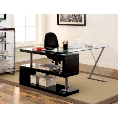 Bronwen Black Computer Desk Model CM-DK6131BK by Furniture of America