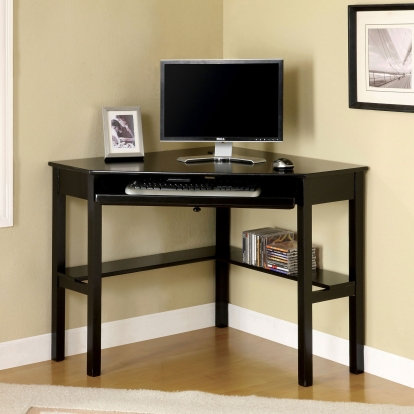 Porto Black Corner Desk Model CM-DK6643 by Furniture of America