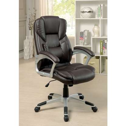 Sibley Brown Office Chair Model CM-FC624 by Furniture of America