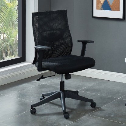 Orli Black Office Chair Model CM-FC656BK-S by Furniture of America