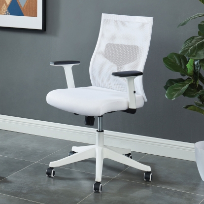 Orli White Office Chair Model CM-FC656WH-S by Furniture of America