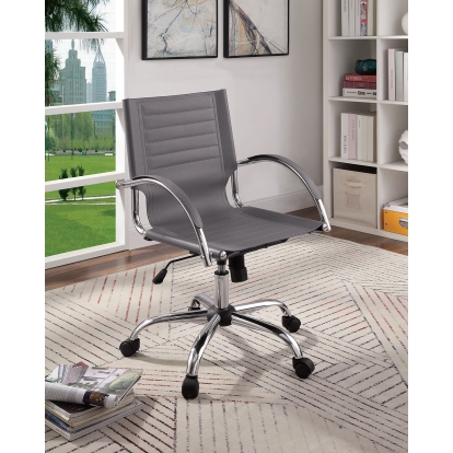 Canico Gray/Chrome Office Chair Model CM-FC663GY by Furniture of America