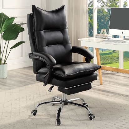 Perce Black Office Chair Model CM-FC668BK by Furniture of America