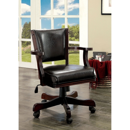 Rowan Cherry Height-Adjustable Arm Chair Model CM-GM340CH-AC by Furniture of America