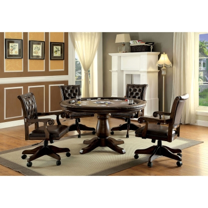 Kalia Brown Game Table Model CM-GM347T-TABLE by Furniture of America