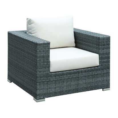 Somani Light Gray/Ivory Armless Chair Model CM-OS2128-M by Furniture of America