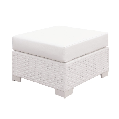 Somani White Small Ottoman Model CM-OS2128WH-N by Furniture of America