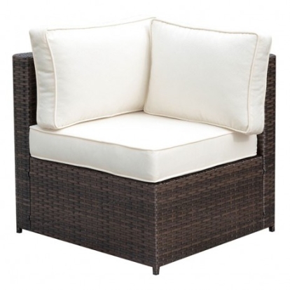 Furniture Of America Ilona Contemporary Aluminum, Faux Rattan, Polyester Canvas, Others Brown/Beige Corner | CM-OS2136-C