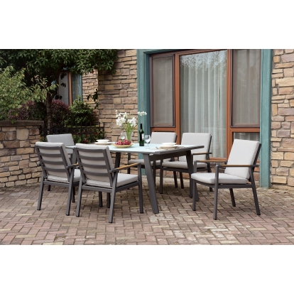 Alycia White/Gray Patio Table Model CM-OT2141T-TABLE by Furniture of America