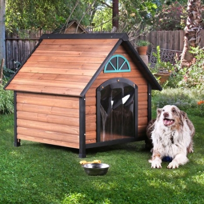 Furniture of America Harlowton Contemporary Oak-Black Oak-Black Pet House Model CM-PH310-3A
