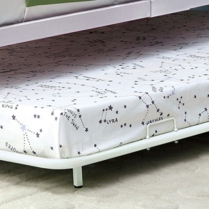 Furniture of America Rainbow Contemporary Metal White Trundle Model CM-TR1032WH