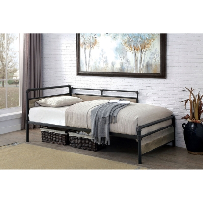 Vidar Industrial Sand Black Daybed Model CM1220-BED by Furniture of America