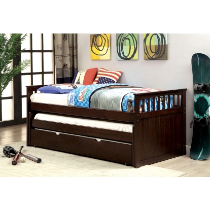 Gartel Transitional Espresso Nesting Daybed Model CM1610-PK by Furniture of America