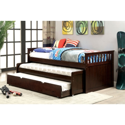 Gartel Transitional Espresso Daybed with Trundle Model CM1610-PK-TR by Furniture of America