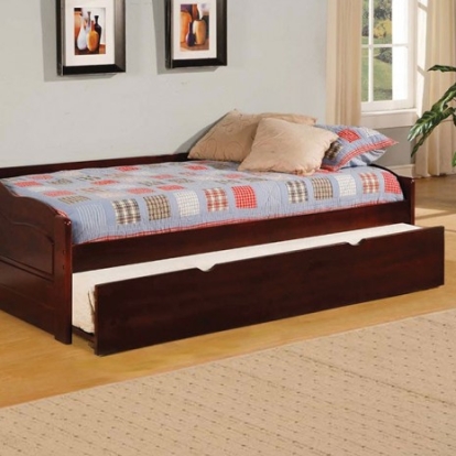Furniture of America Sunset Transitional Solid with Wood Veneer Cherry Daybed Model CM1737-BED