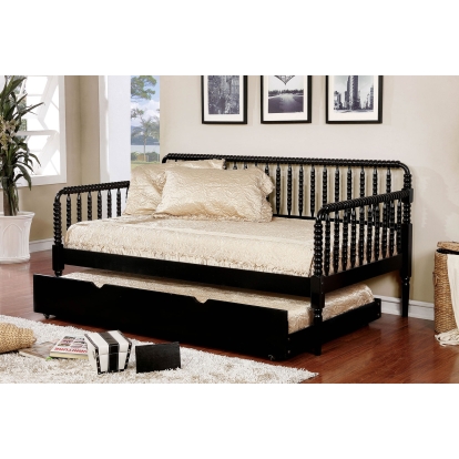 Linda Traditional Black Twin Daybed Model CM1741BK-BED by Furniture of America