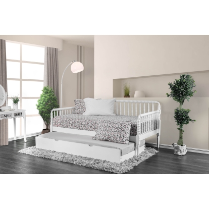Linda Traditional White Twin Daybed Model CM1741WH-BED by Furniture of America