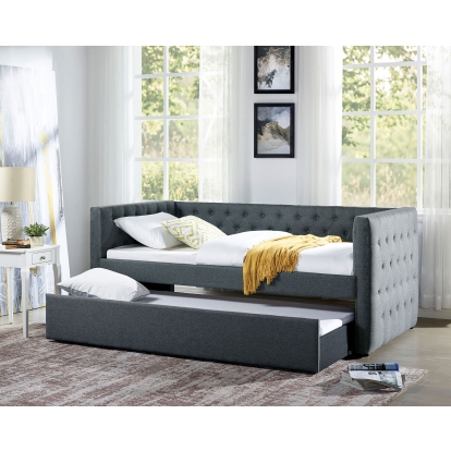 Tricia Transitional Gray Twin Daybed with Trundle Model CM1747-BED by Furniture of America