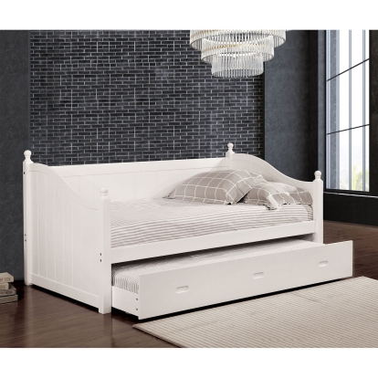 Walcott Cottage White Daybed with Twin Trundle Model CM1928WH-BED by Furniture of America