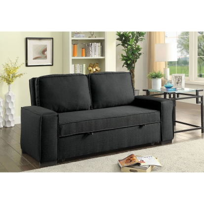 Balbriggan Contemporary Warm Gray Futon Sofa Model CM2110 by Furniture of America