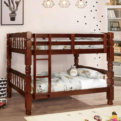 Carolina Cottage Cherry Twin/Twin Bunk Bed Model CM2527CH-BED by Furniture of America