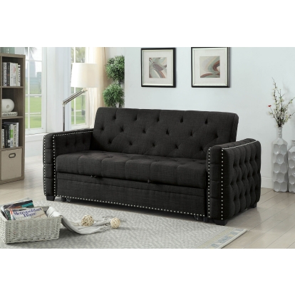 Iona Transitional Gray Futon Sofa Model CM2604-PK by Furniture of America