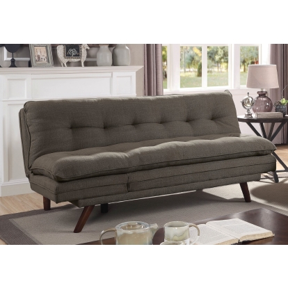 Braga Mid-Century Modern Gray Futon Sofa Model CM2607-VN by Furniture of America