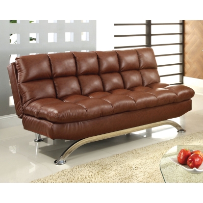 Aristo Contemporary Brown Futon Sofa Model CM2906 by Furniture of America