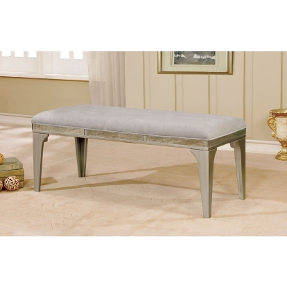 Diocles Transitional Silver/Gray Bench Model CM3020BN by Furniture of America