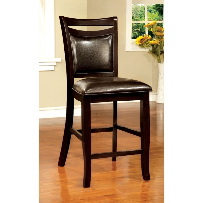 Woodside Transitional Espresso Counter Height Chair (Set of 2) Model CM3024PC-2PK by Furniture of America