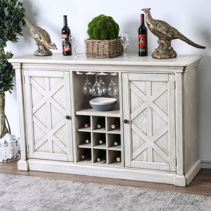 Georgia Transitional Antique White Server Model CM3089SV by Furniture of America