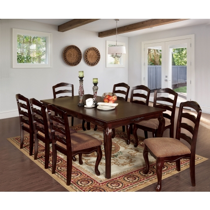 Townsville Transitional Dark Walnut 78" Dining Table Model CM3109T-78 by Furniture of America
