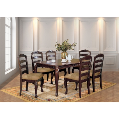 Townsville Transitional Dark Walnut 60" Dining Table Model CM3109T by Furniture of America