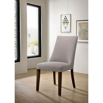 Woodworth Rustic Walnut Side Chair Model CM3114SC-2PK by Furniture of America