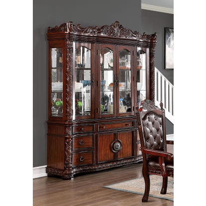 Canyonville Traditional Brown Cherry Hutch & Buffet Model CM3144HB-SET by Furniture of America