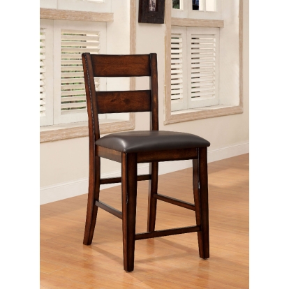 Dickinson Transitional Dark Cherry Counter Height Chair (Set of 2) Model CM3187PC-2PK by Furniture of America