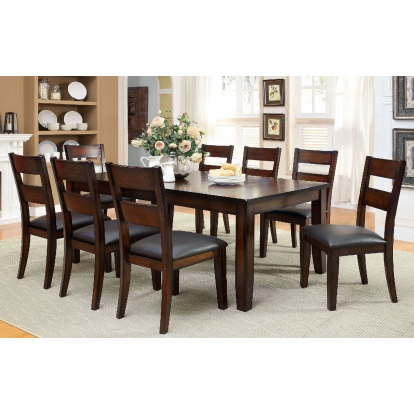 Dickinson Transitional Dark Cherry Dining Table with 1 X 18" Leaf Model CM3187T by Furniture of America
