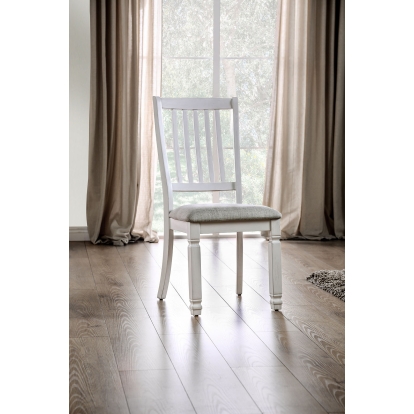 Kaliyah Transitional Antique White Side Chair (Set of 2) Model CM3194SC-2PK by Furniture of America