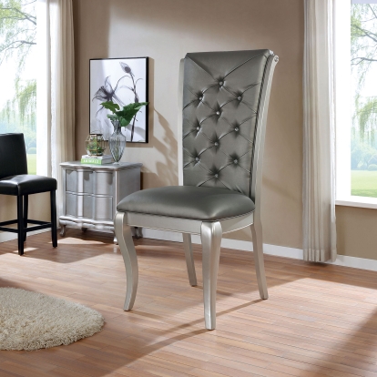 Amina Transitional Champagne/Gray Oversized Display Chair Model CM3219XL by Furniture of America
